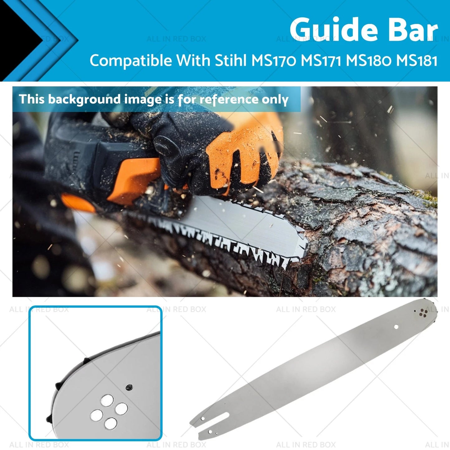 16" Chainsaw Bar 3/8LP .043 55DL for Stihl MS170 MS171 MS180 MS181 (2005-2023)