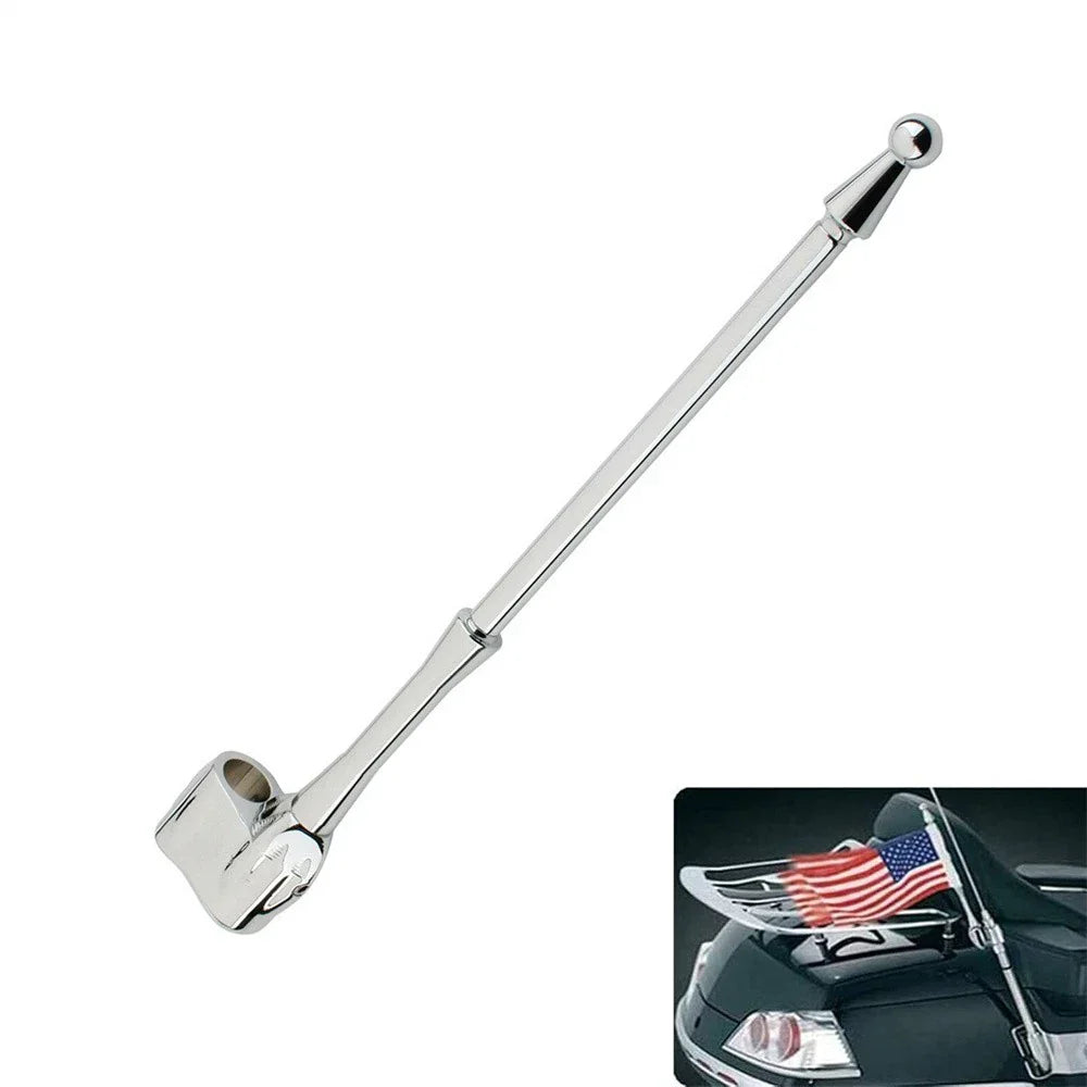 Rear Mount Luggage Rack Antenna Flag Pole for Honda Goldwing GL1800 (2001-2023)