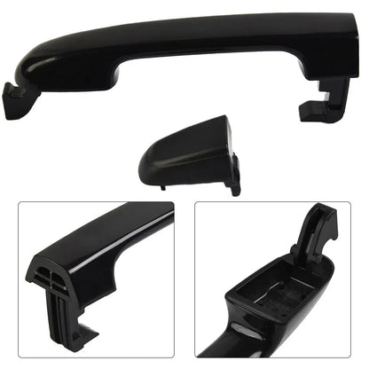 Outside Door Handle 1pc Black Plastic for Car