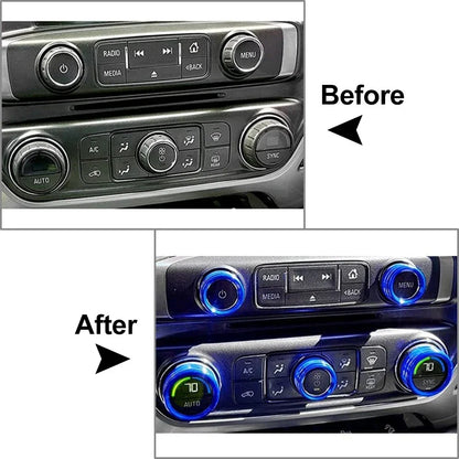 Air Conditioner Switch Button Knob Trim for Chevrolet Silverado (2014-2018)