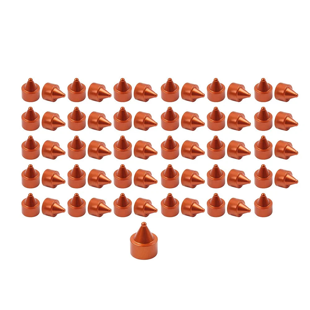 60x Red Engine Bolt Caps for Harley Softail Breakout Dyna Wide Glide (2012-2023)