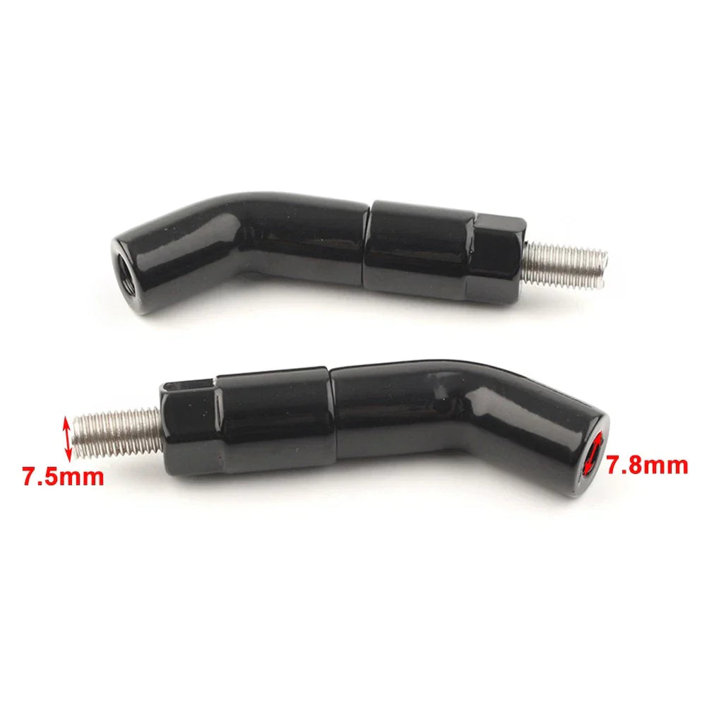 Mirror Stem Extenders for Harley Davidson Iron 1200 XL1200NS (2018-2019) Black