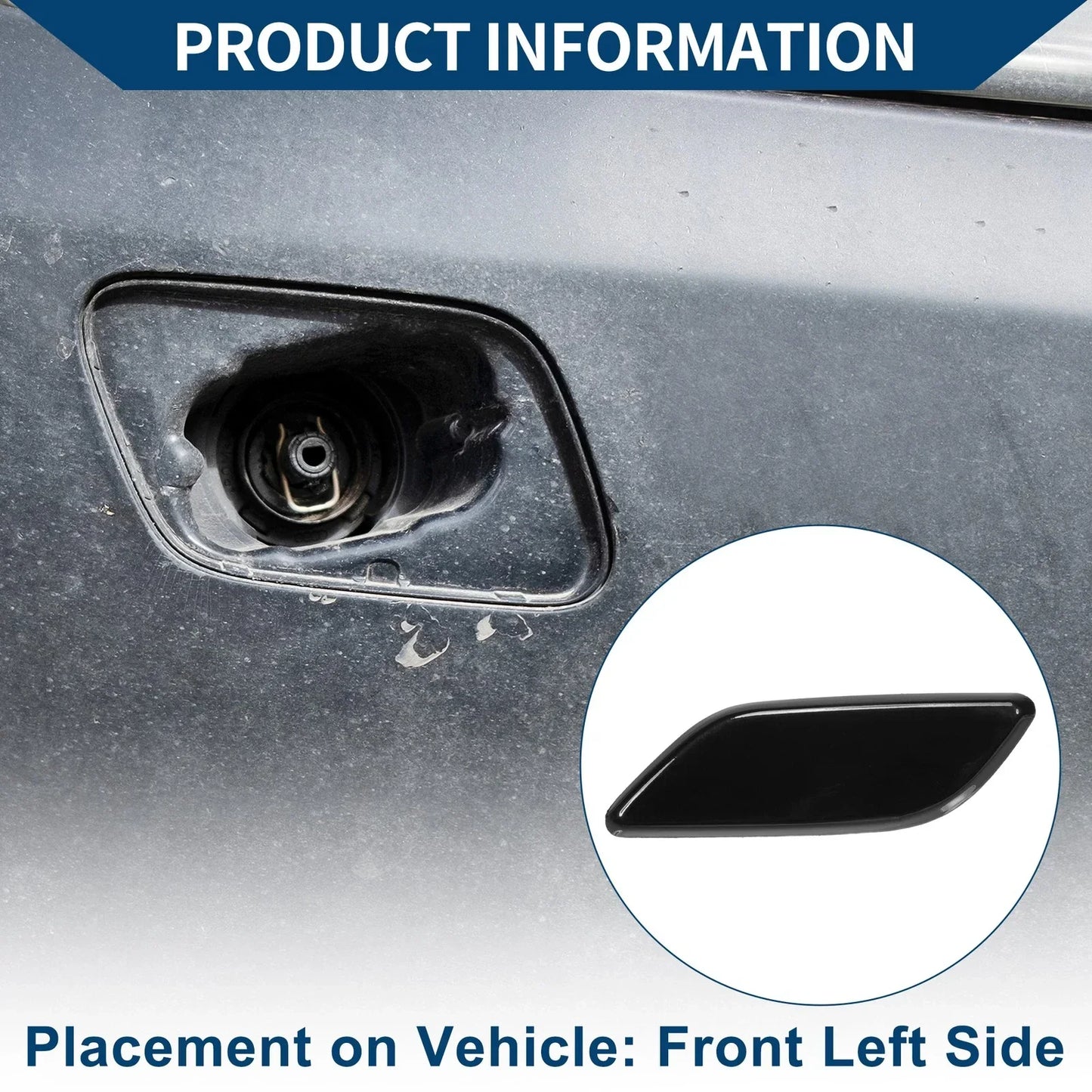 Front Left Washer Nozzle Cover for Honda Accord VIII 2008-2010 (1 x Cap)