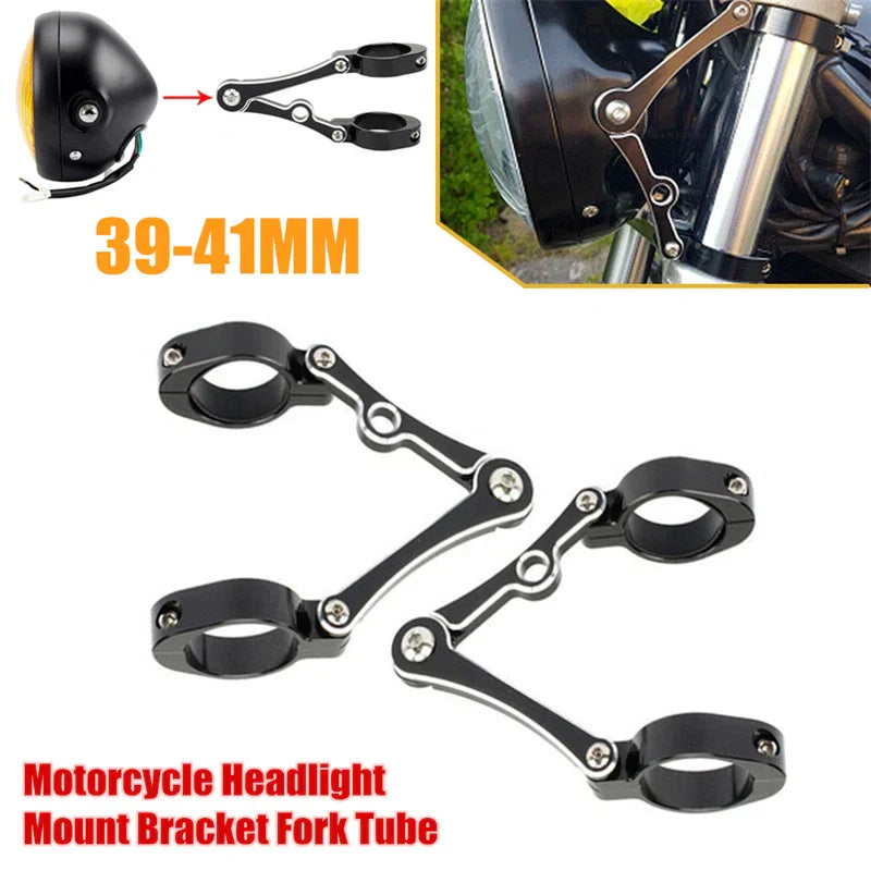 39mm-41mm Motorcycle Headlight Fork Tube Bracket Mount for Make & Model