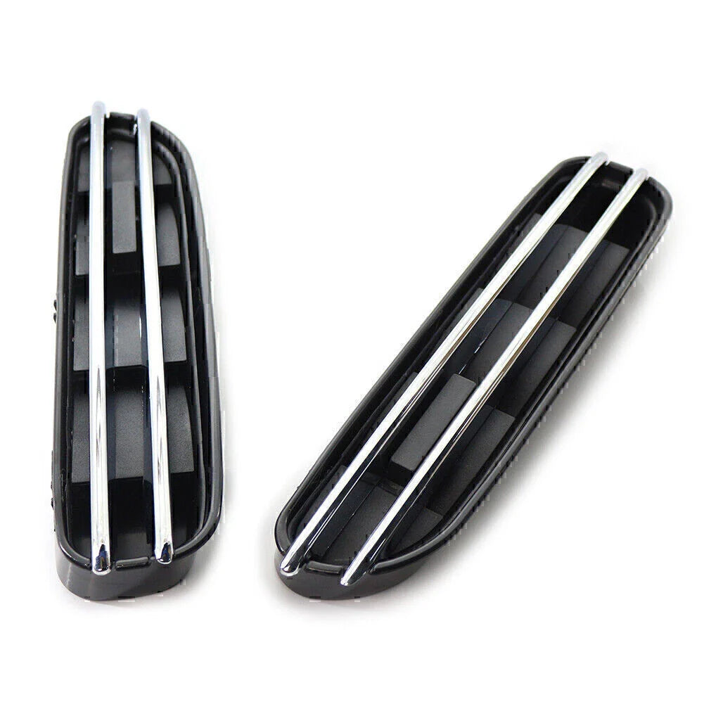 1 Pair ABS Side Fender Air Flow Vents Grille for BMW 5 Series (1996-2010)