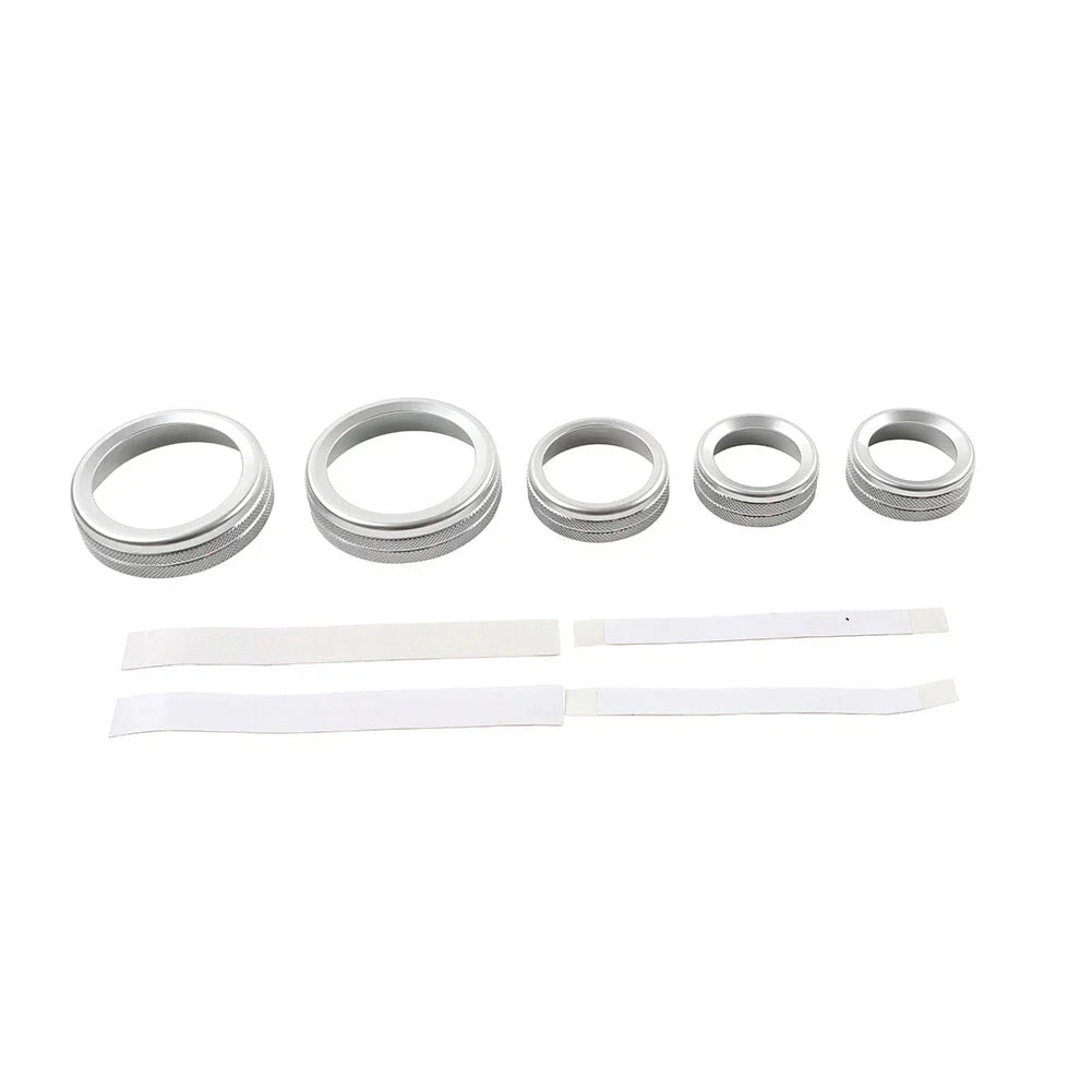 AC Headlight Switch Knob Ring for Ford Maverick (2022-2023) Silver