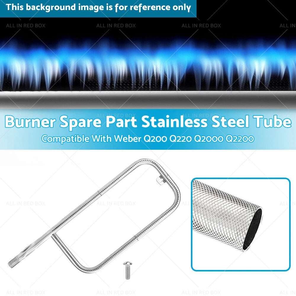 Stainless Steel Burner Tube for Weber Q200 Q220 Q2000 Q2200 (2006-2023)