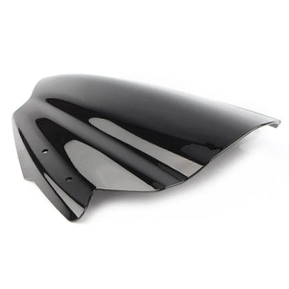 Black ABS Handlebars Clamp Mount Windshield Protector for Universal Motorcycles