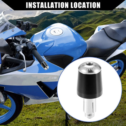 2 x Motorcycle Handlebar End Plug Caps 7/8" for Honda