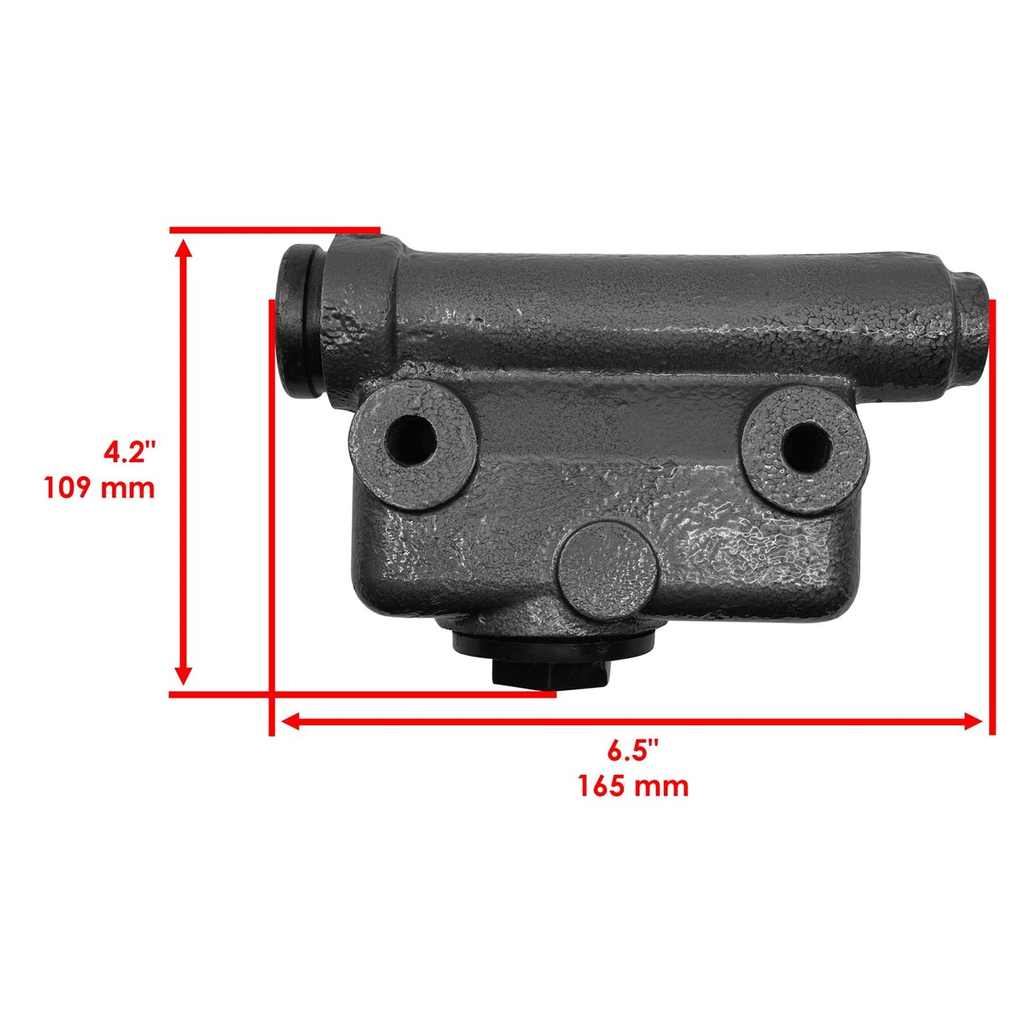 Caltric Brake Master Cylinder Replacement for Case IH 580B Backhoe (1985–1994)