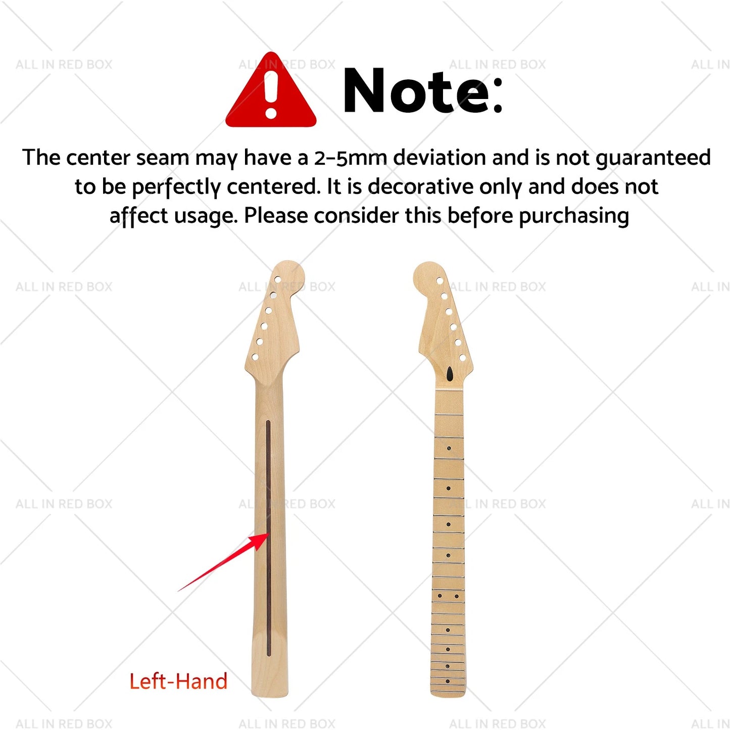 Maple Electric Guitar Neck for ST Guitar (22 Frets) Left Right