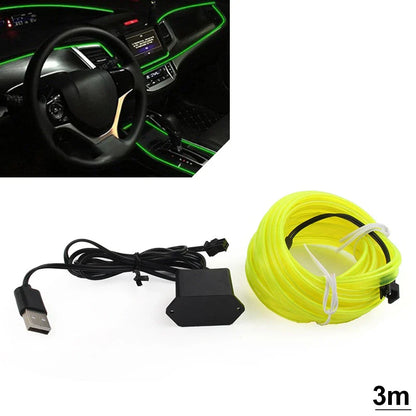 3 Meter LED Interior Atmosphere Strip Lights for Auto Car