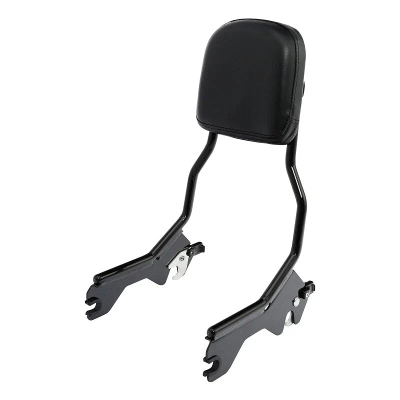 Black Sissy Bar Backrest Pad for Harley Softail Low Rider FXLR FLSB (2018-2025)