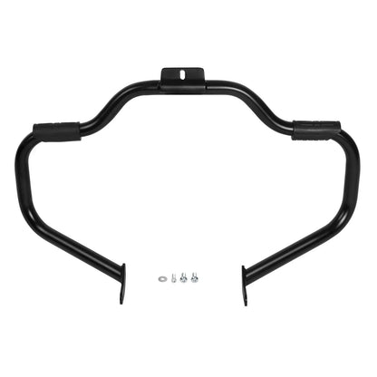 Mustache Engine Guard Crash Bar & Footpeg Clamps for Harley Softail (2000-2017)
