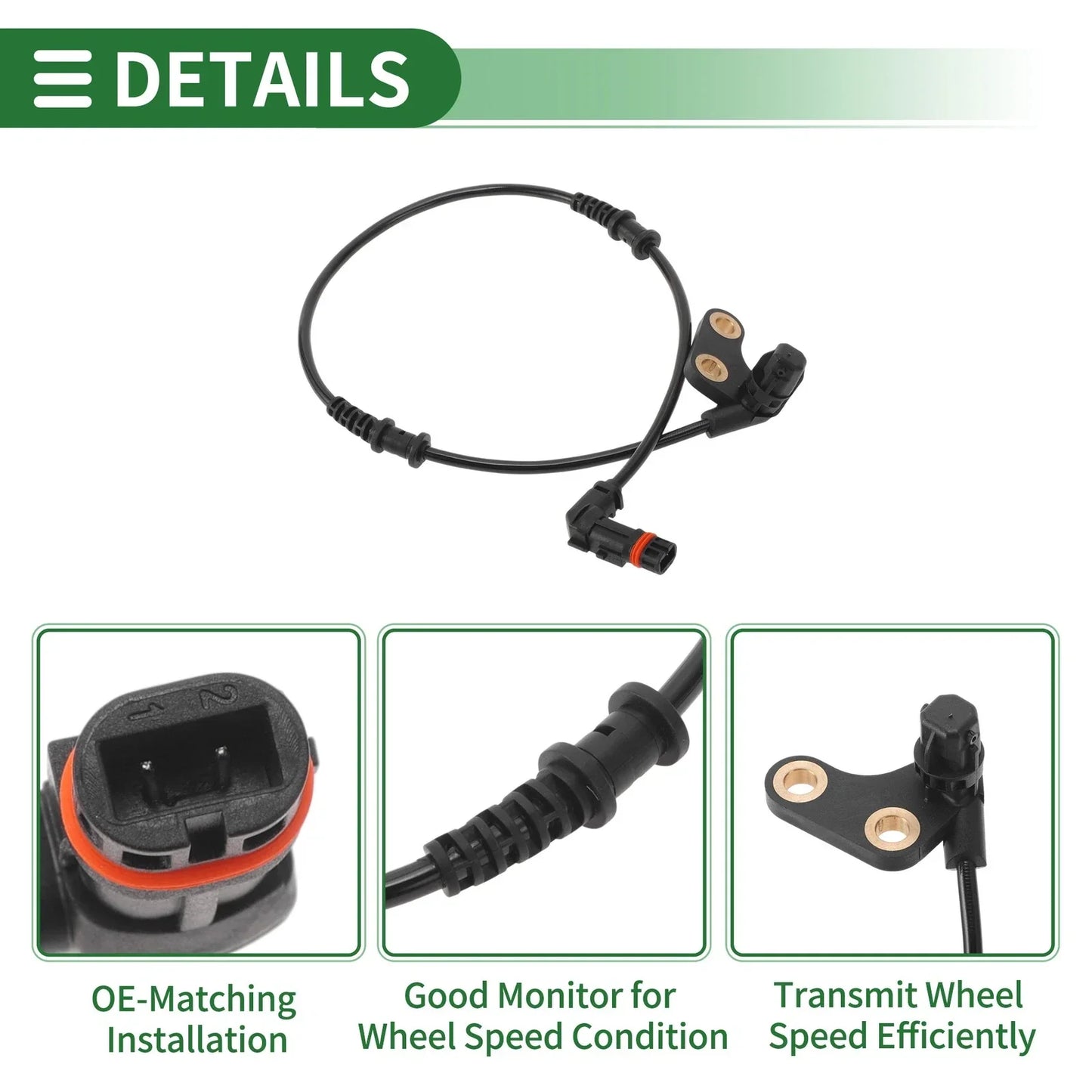ABS Wheel Speed Sensor for Mercedes-Benz SLK200 (2003-2004)