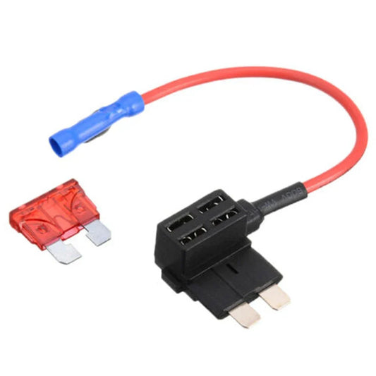 10 x 12V automotive fuse adapter with connector and fuse holder