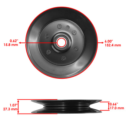 Deck Idler Pulley Replacement for Toro 97cm TimeCutter ZD380 ZD420 ZD530 (2016–2016)