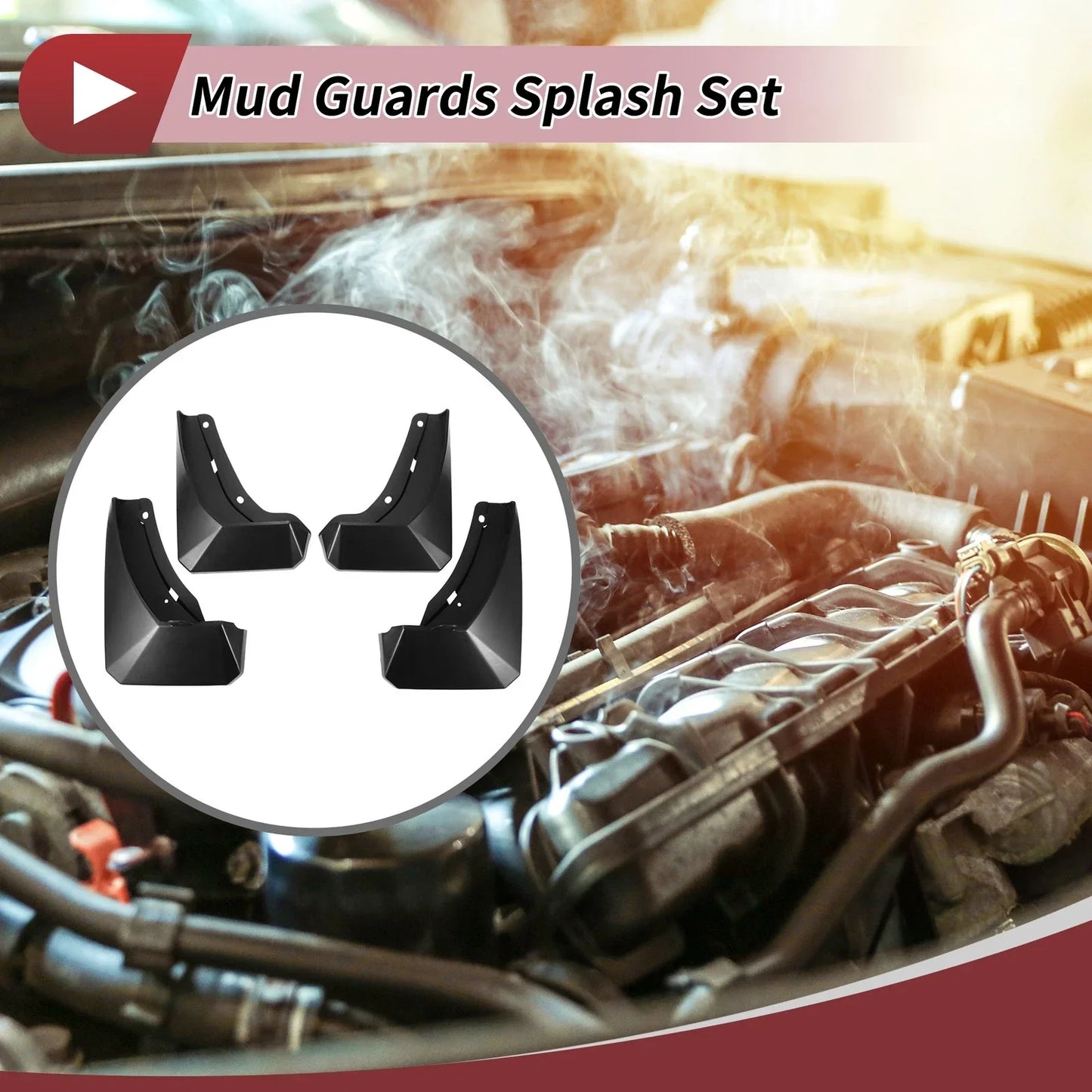 Mud Flaps Splash Guards 1 Set for Hyundai IX45 (2024)