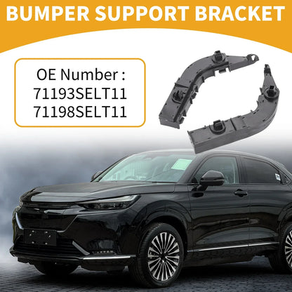 Front Bumper Support Bracket for Honda City (2005-2008) - 1 Pair Black