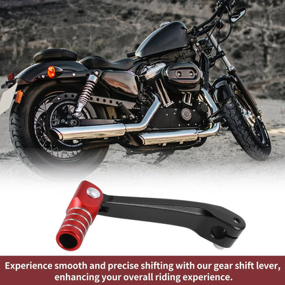 Folding Motorcycle Gear Shifter Lever for Honda CRF150F (2003-2017) Black Red