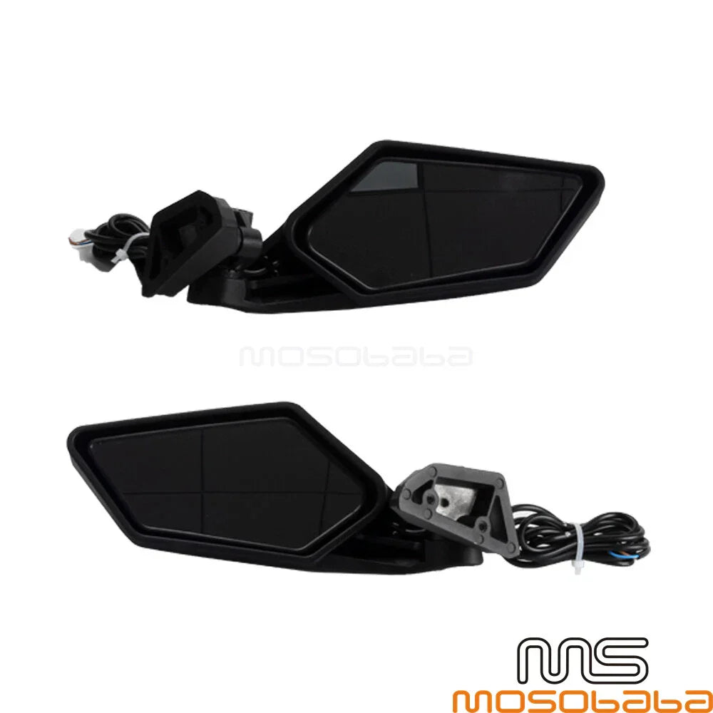 Racing Side Mirrors with LED Turn Signals for Can-Am Maverick X3 R/Max (2017-2022)