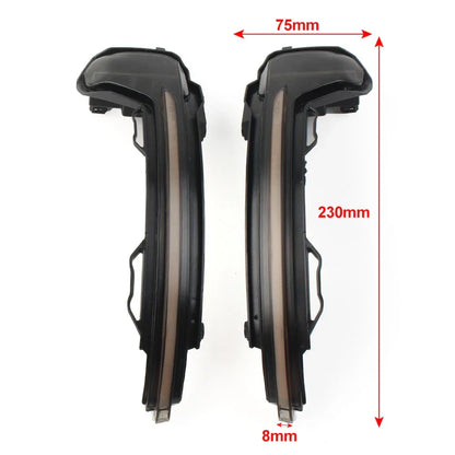 Sequential LED Side Mirror Turn Signal Lights for VW Tiguan, Touareg (2016-2023)