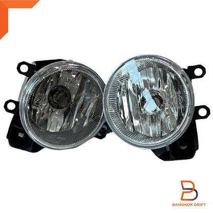 Fog Lamp Spot Light for Toyota Hilux Revo Ute (2015-2020) Black Cover Chrome