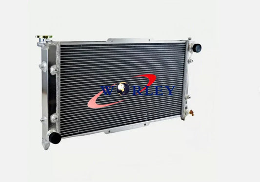 2Row Aluminum Radiator + Fan for Subaru Legacy Brighton GT LS H4 (95-99)