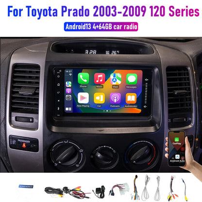 Apple CarPlay Android Auto Head Unit BT Radio for Toyota Prado (2003-2009)