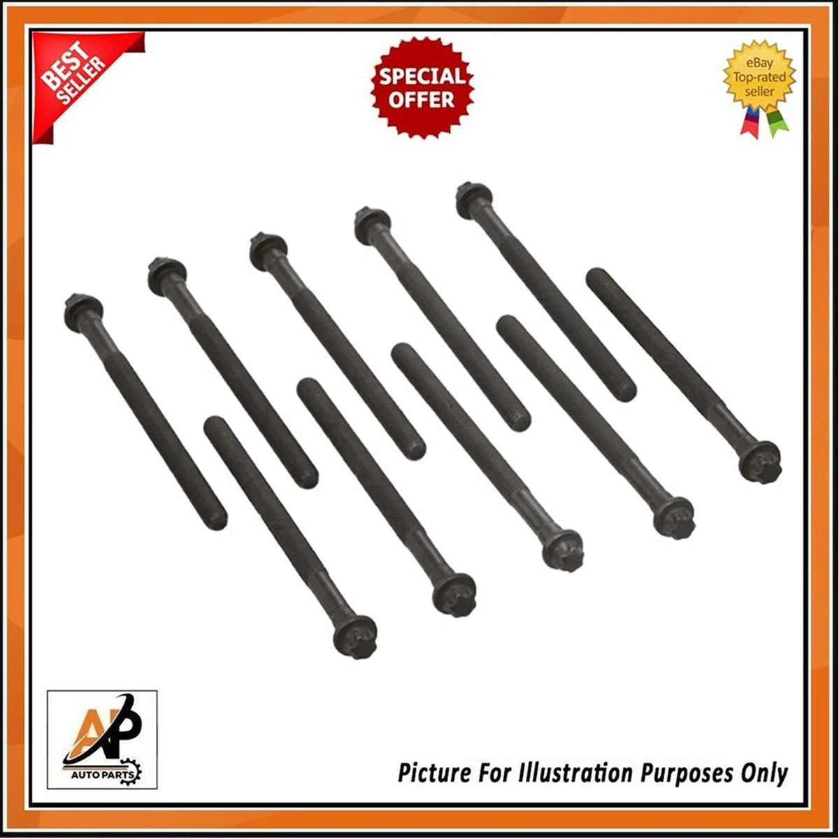 Engine Head Bolts Kit for Mercedes-Benz 1.6 Petrol M270 (2012–2018)