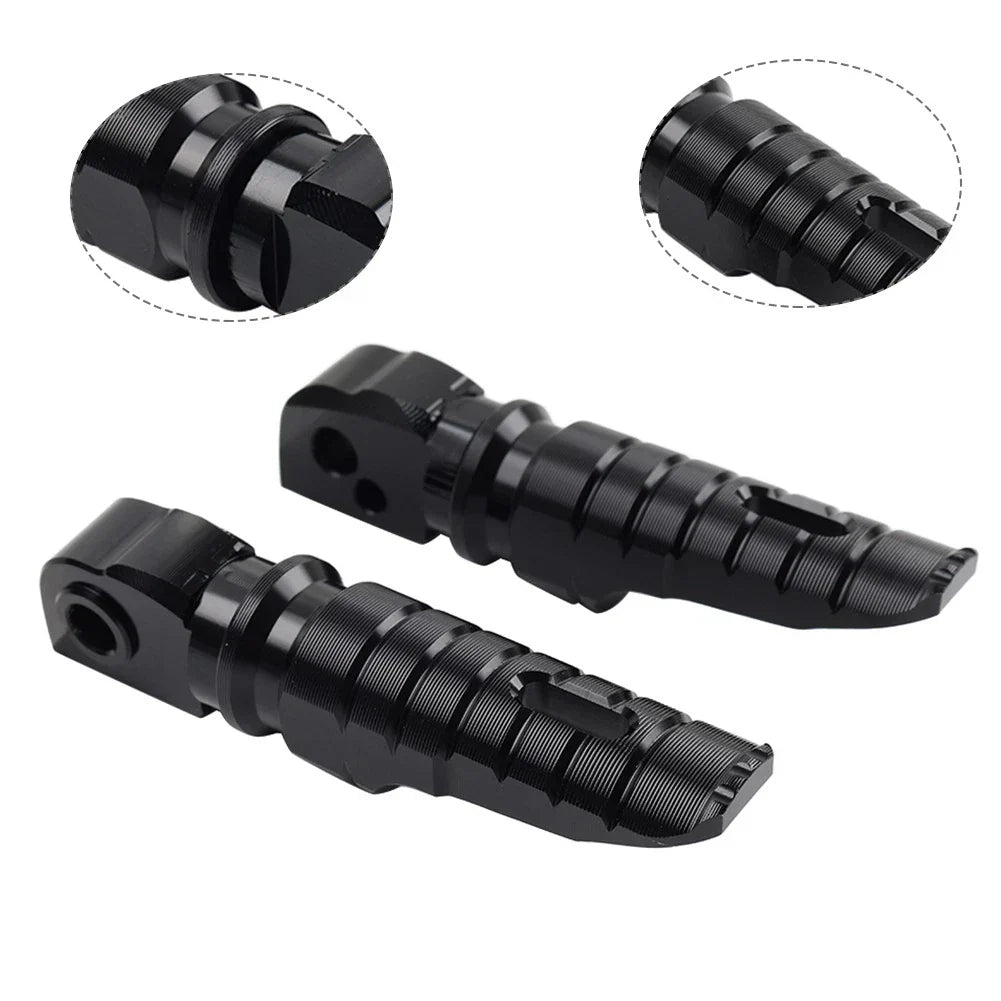 Black Rear Passenger Footrest Pegs for BMW G310GS G310R (2017-2024)