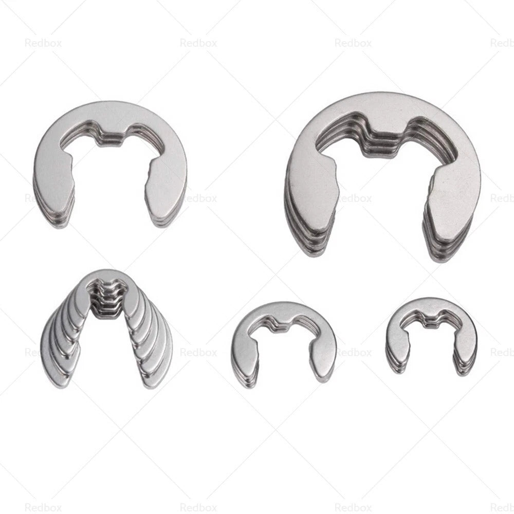 400PCS Assorted M1.5-M15mm Stainless Steel E Clips Circlips Retaining Rings