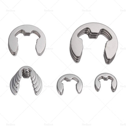 400PCS Assorted M1.5-M15mm Stainless Steel E Clips Circlips Retaining Rings