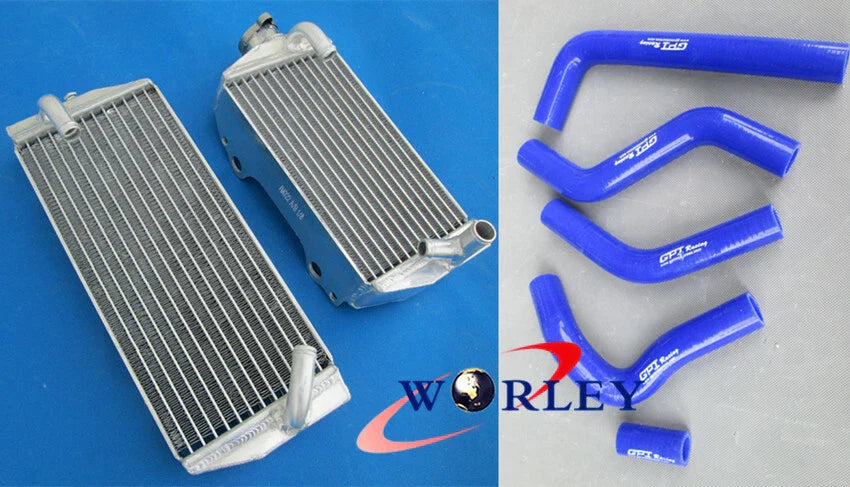 Aluminum Radiator & Silicone Hose Set for Suzuki RMZ450 (2006)