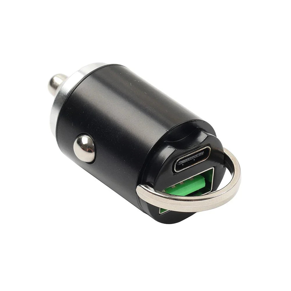 Fast Universal Mini USB Type C Car Charger Adapter for iPhone