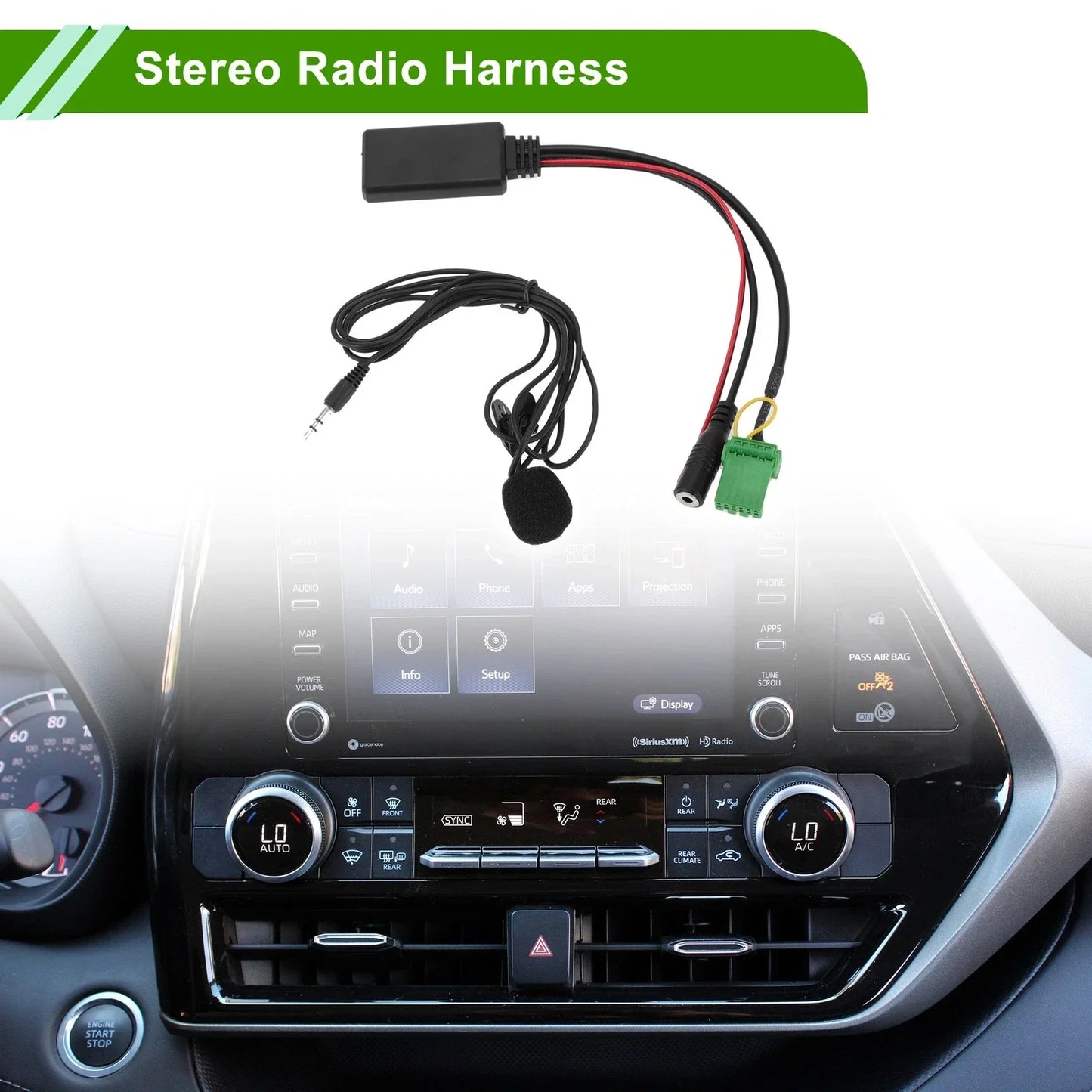 Stereo Radio Harness for Acura RDX TSX MDX CSX with Microphone (2007-2016)