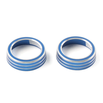Climate Switch Knob Ring Cover Trim for Honda Civic 2016-2021 Blue
