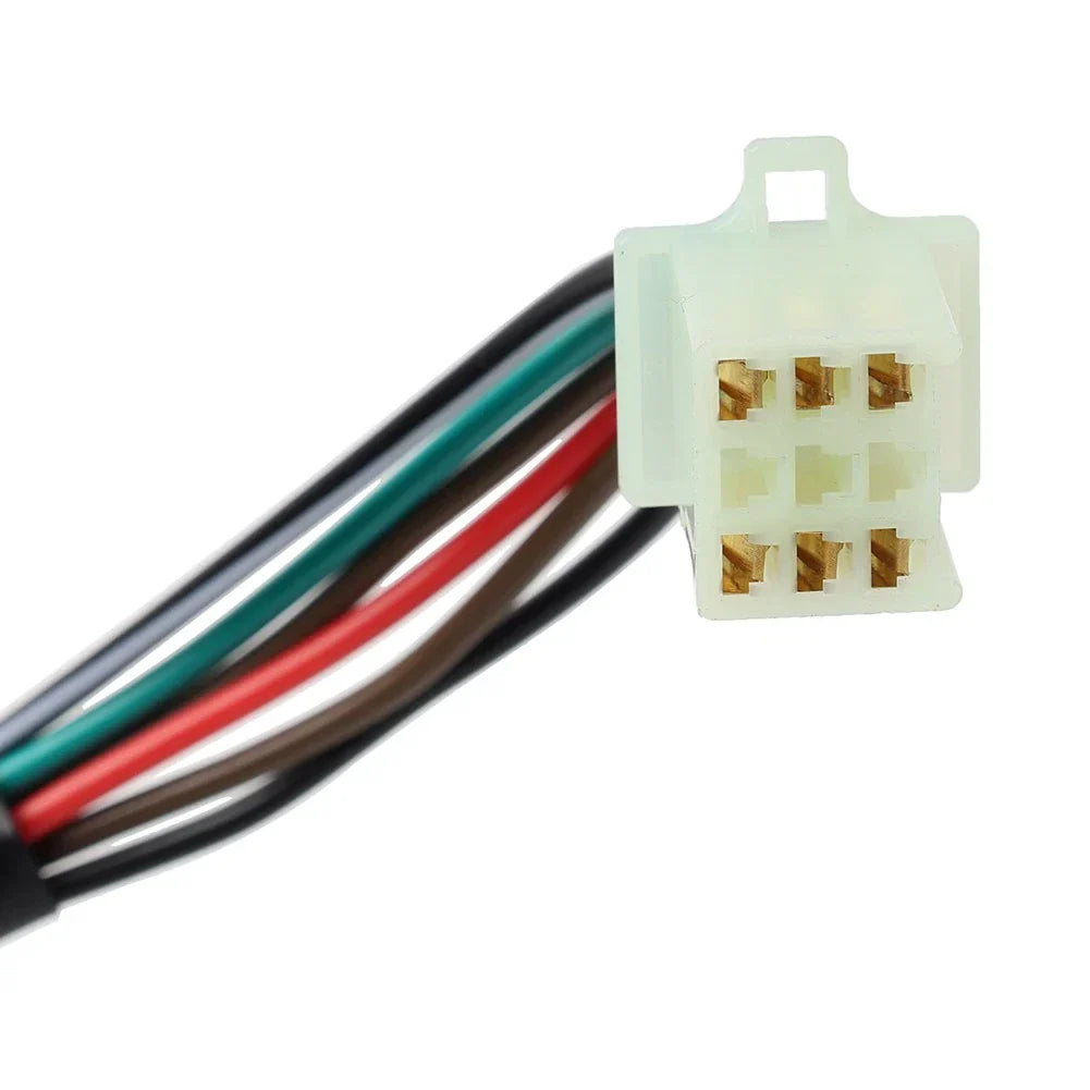 6Pin 6 Wire Ignition Barrel Switch + 2 Keys for Motorcycle Scooter Quad Dirt Bike