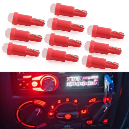 Red T5 1 SMD Dashboard Gauge Indicator Light Bulbs for Car