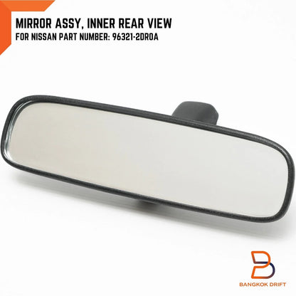 Black Interior Rear View Mirror for Nissan Navara D40 (2005-2015)