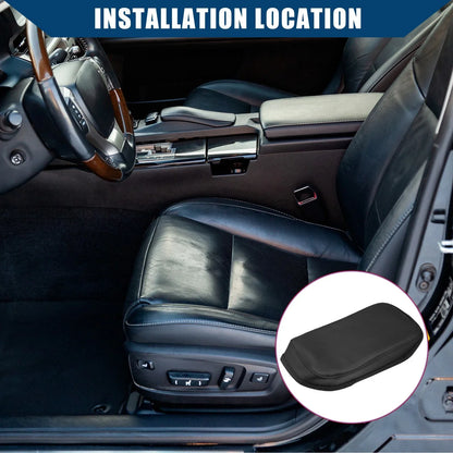 Auto Center Console Armrest Cover for Hyundai Kona 2018-2023 Faux Leather Black