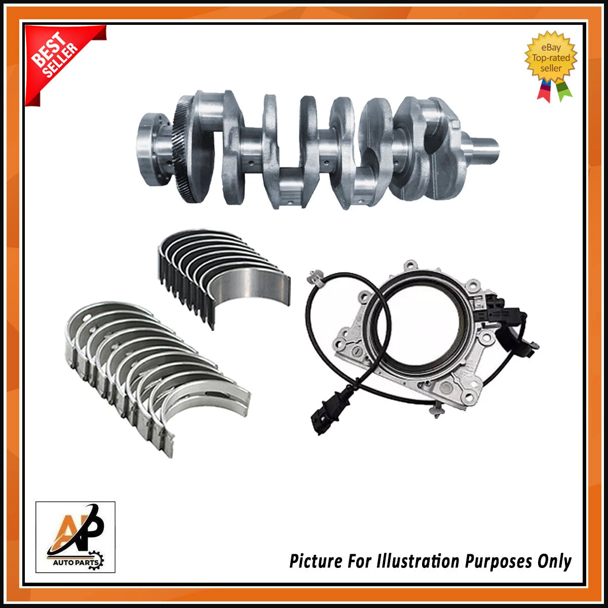 Crankshaft Alloy Steel Replacement for Hyundai Kia 2.2 CRDI D4HB (2009–2018)