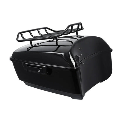 Black King Trunk Luggage Rack Solo Mount for Harley Touring (2014-2025)