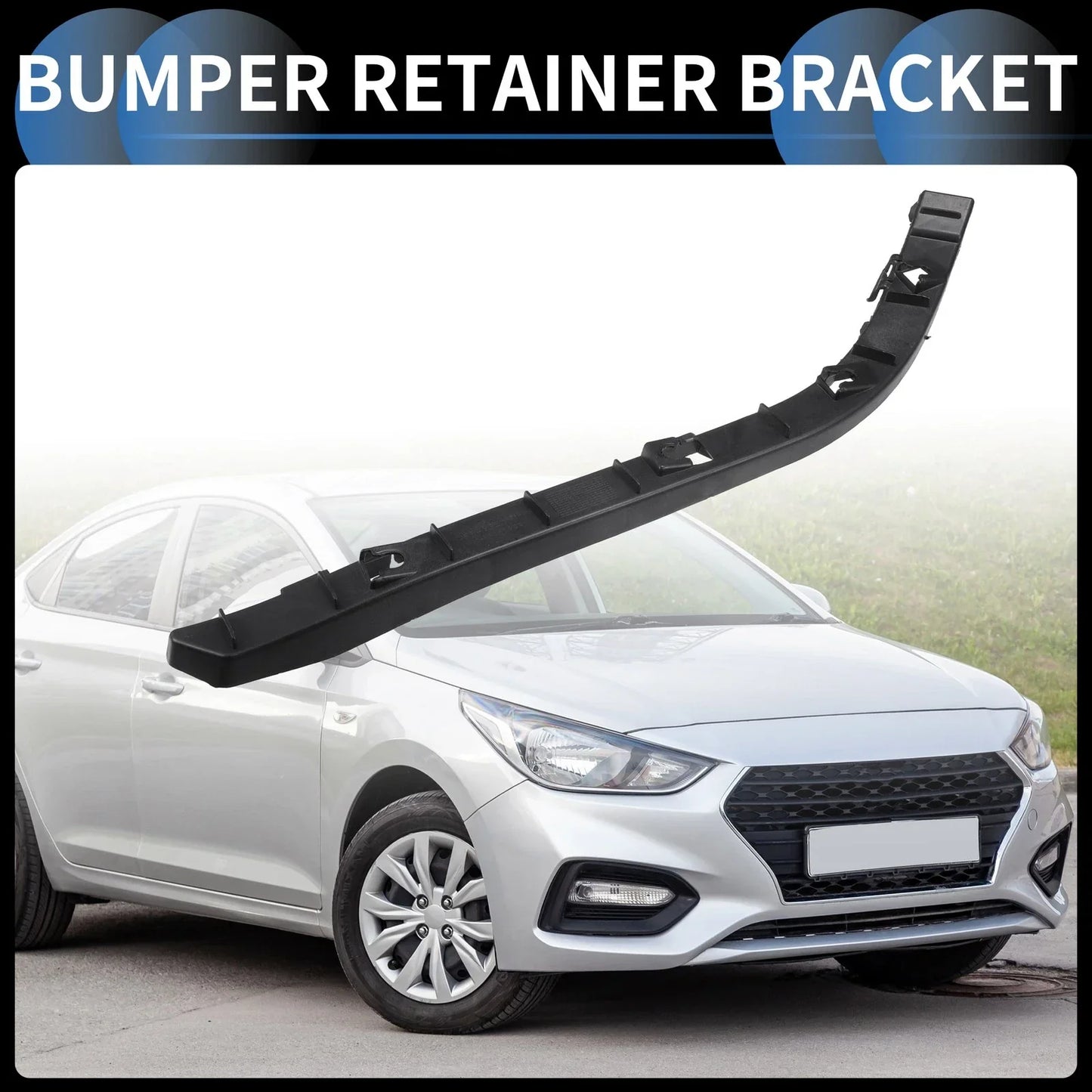 Right Front Bumper Retainer Bracket for Hyundai Accent (2012-2017)