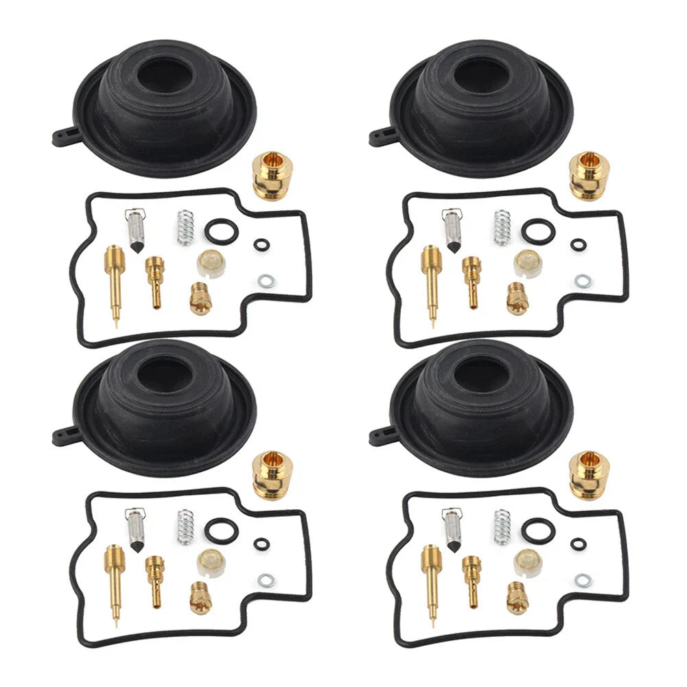 Carburetor Repair Kit Diaphragm Rebuild 4x for Kawasaki ZZR600D (1990-1992)