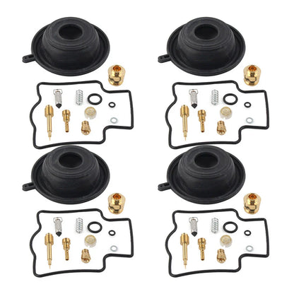 Carburetor Repair Kit Diaphragm Rebuild 4x for Kawasaki ZZR600D (1990-1992)