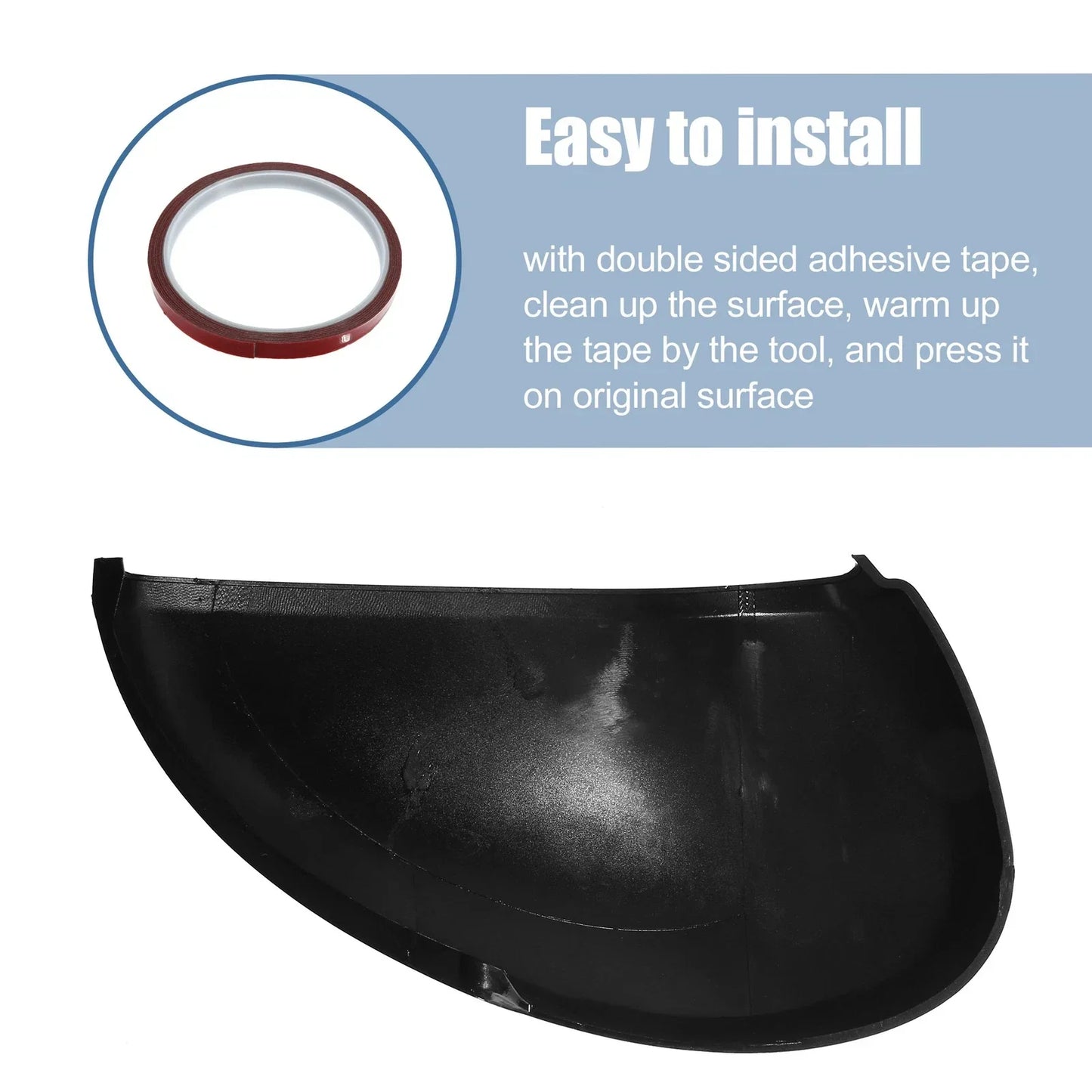 ABS Black Rearview Mirror Covers for Honda 11th Gen Civic (2022)