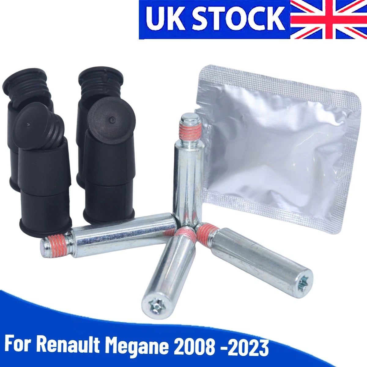 Brake Caliper Slider Pin Guide Kit Front Left Right for Renault Megane (2008–2023)