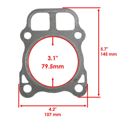 Caltric Head Gasket Replacement for Kohler CH17 CH18 CH19 CH20 Engines (18–25 HP)