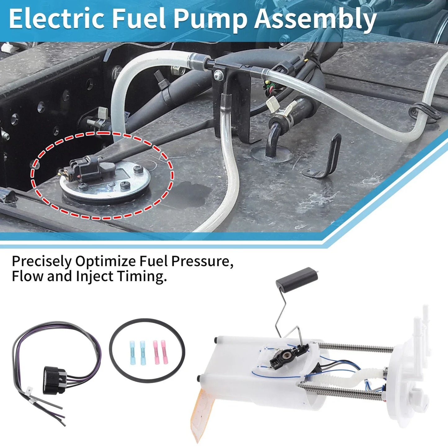 Electric Fuel Pump Assembly for Chevy Tahoe, GMC Yukon (1996-1997)